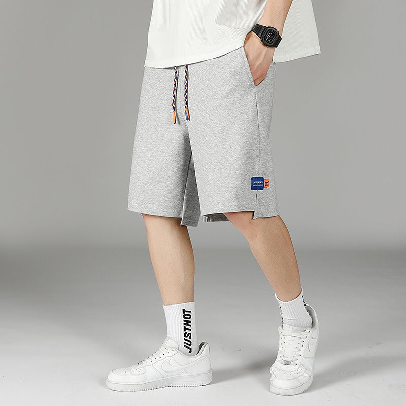 Sports Pants Mens Korean Casual 5 Inch Pants Mens Summer Shorts Solid Color Quick Drying Fashion Mens Oversized Pants