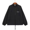 FOG Double Thread ESSENTIALS Half Zip Mens Trendy American INS Jacket Coat Windbreaker Spring and Autumn